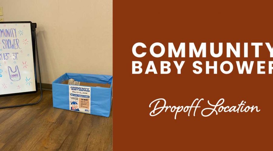 community baby shower dropoff location