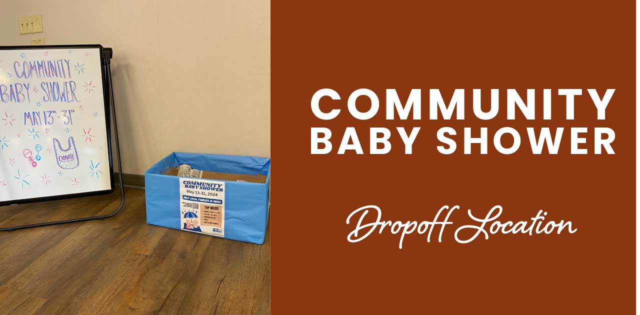 community baby shower dropoff location
